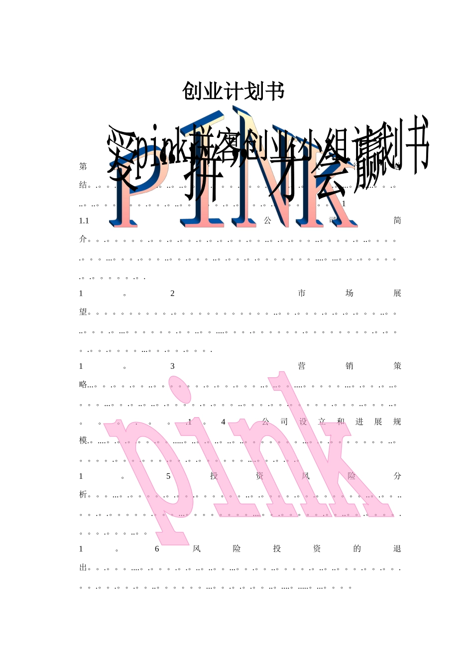 拼客公司计划书_第1页