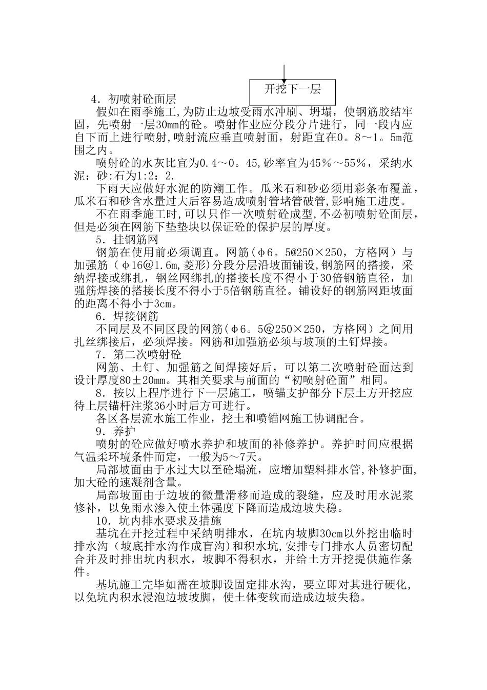 挂网喷砼的施工施工方案_第2页