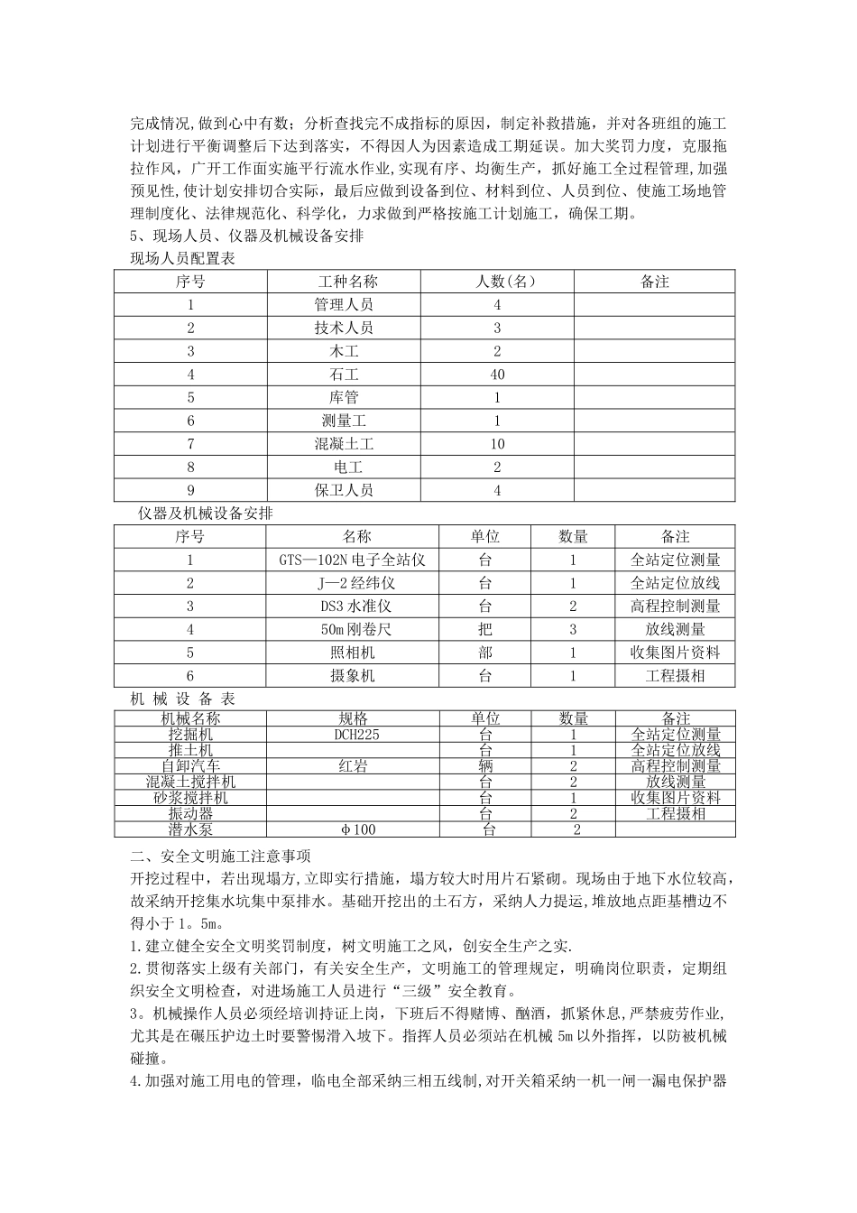 挡土墙基坑开挖方案_第2页