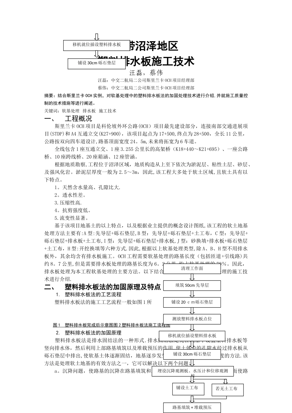 排水板施工技术_第1页