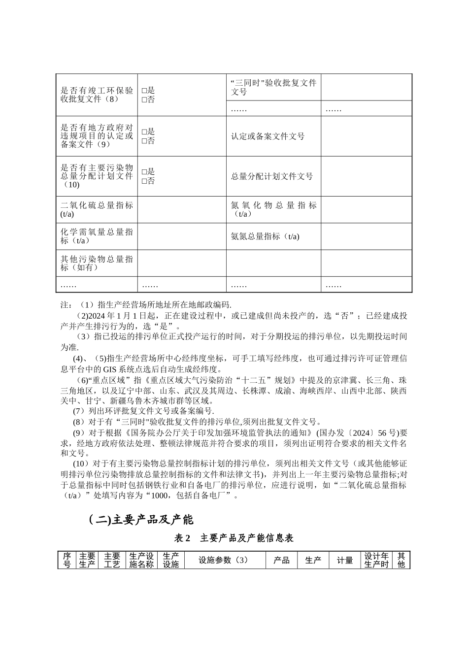 排污许可证申请表_第2页
