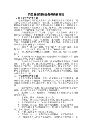 掘进三队队组基础管理制度汇编