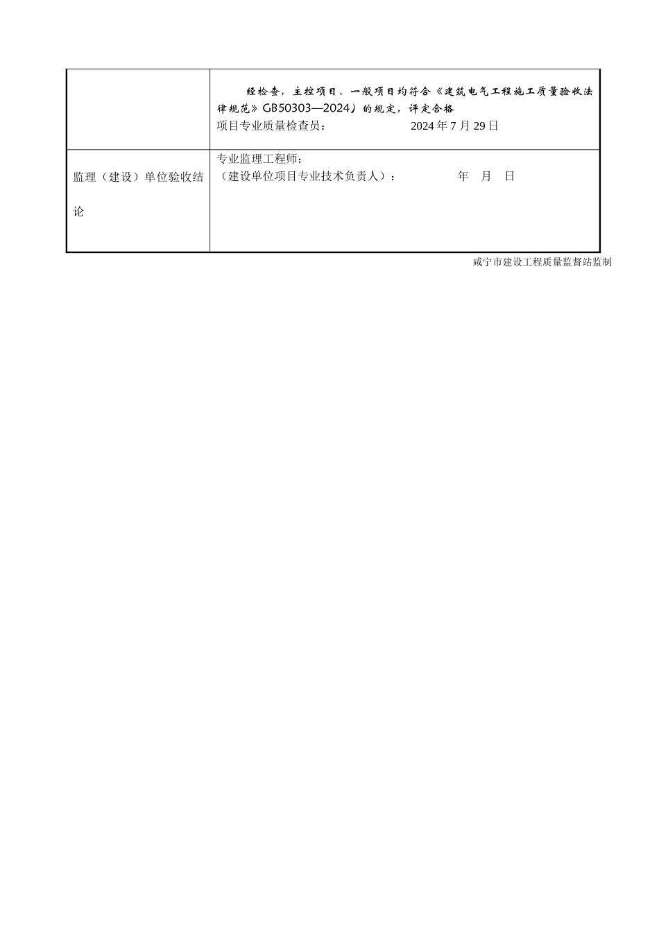接地装置安装检验批质量验收记录表_第3页