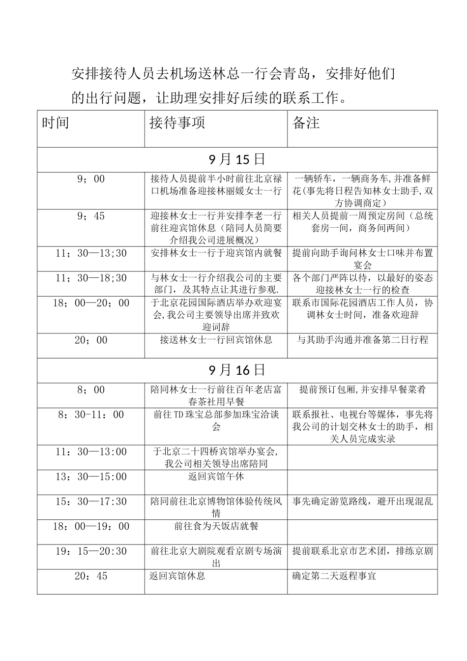 接待计划书----四组_第3页