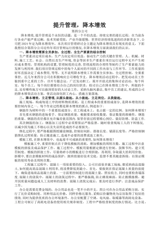 提升管理-降本增效