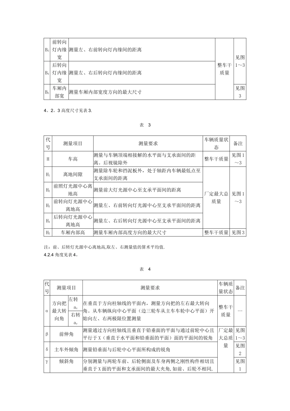 摩托车和轻便摩托车尺寸和质量参数的测定方法_第3页
