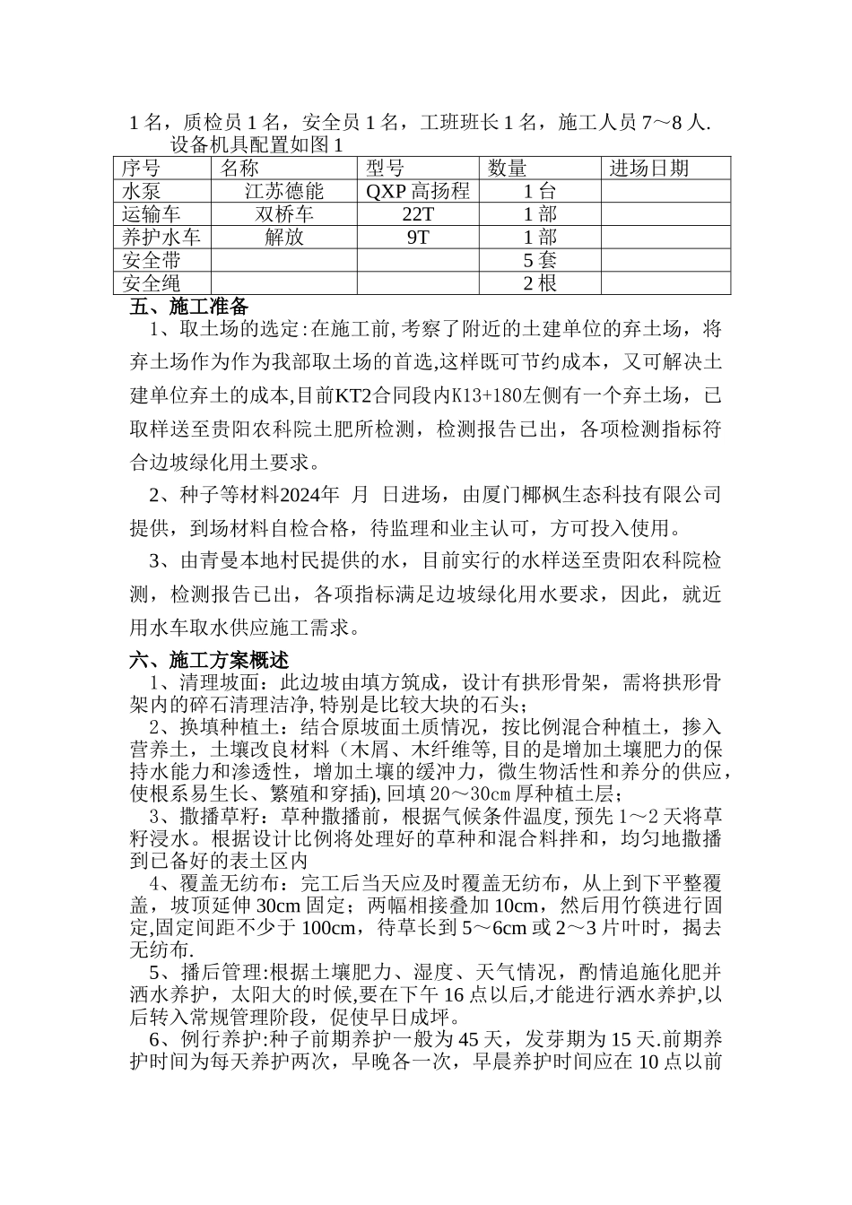 撒播草籽施工方案_第2页