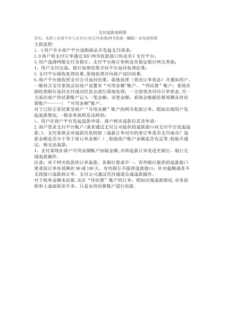 支付退款流程图