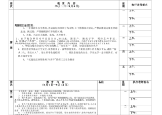 放学前五分钟安全教育内容(上学期
