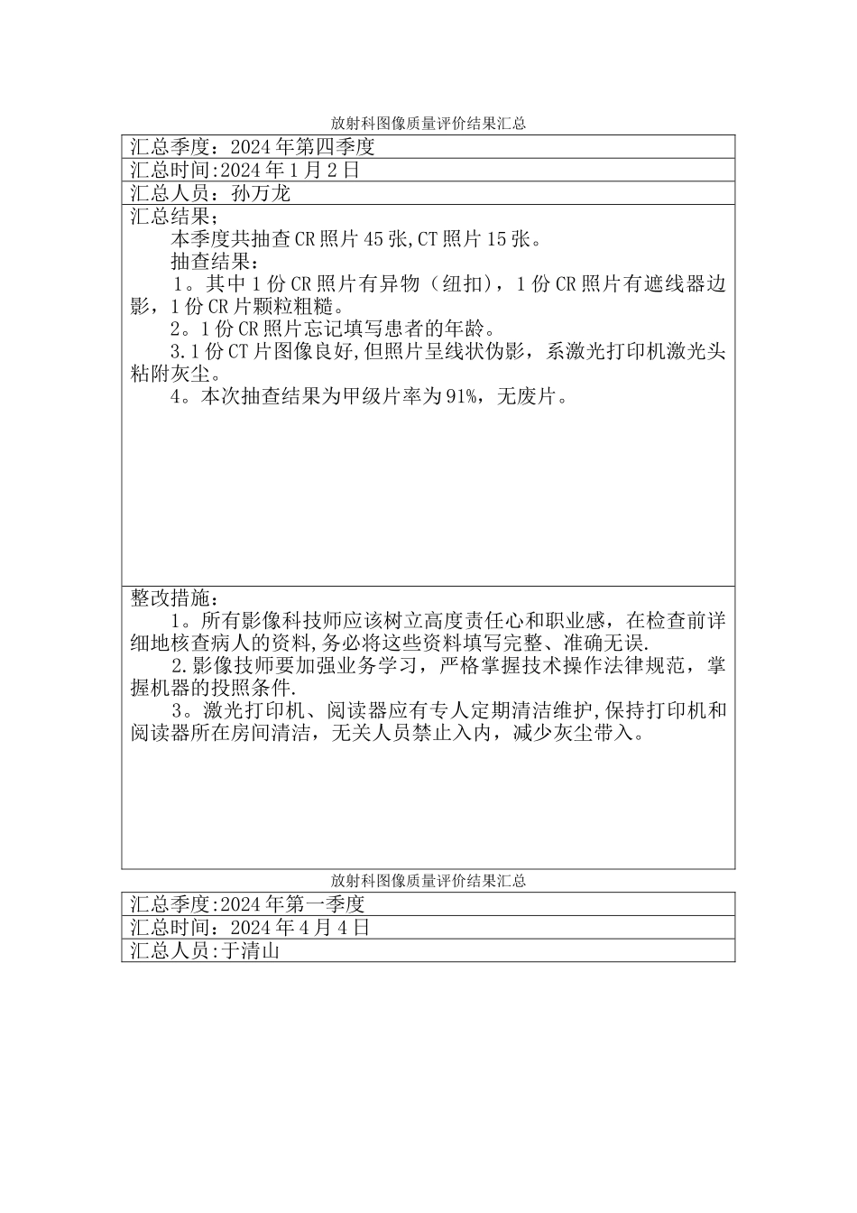 放射科图像质量评价记录_第1页