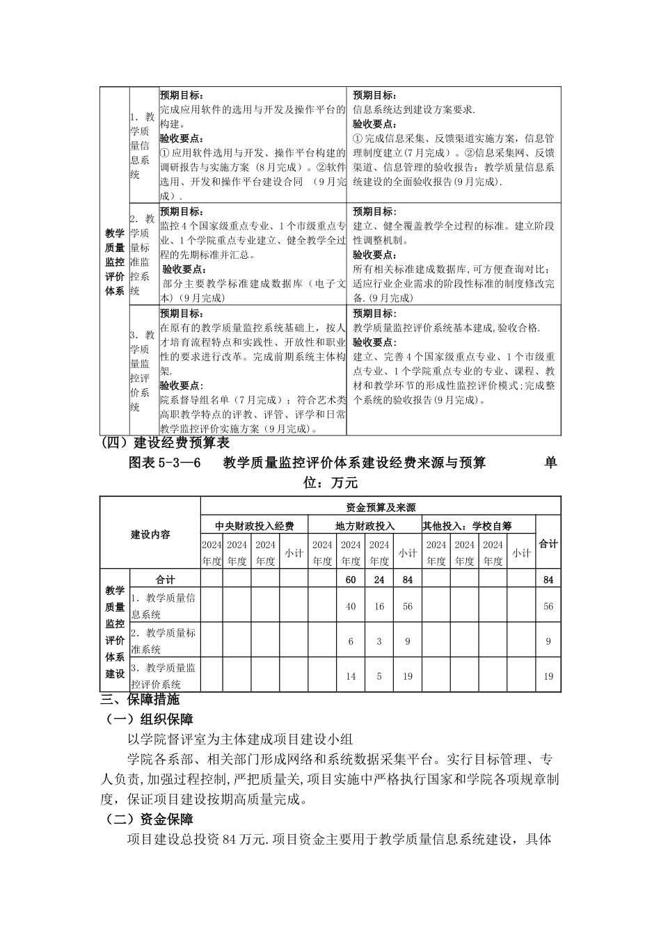 教学质量监控评价体系建设方案_第3页