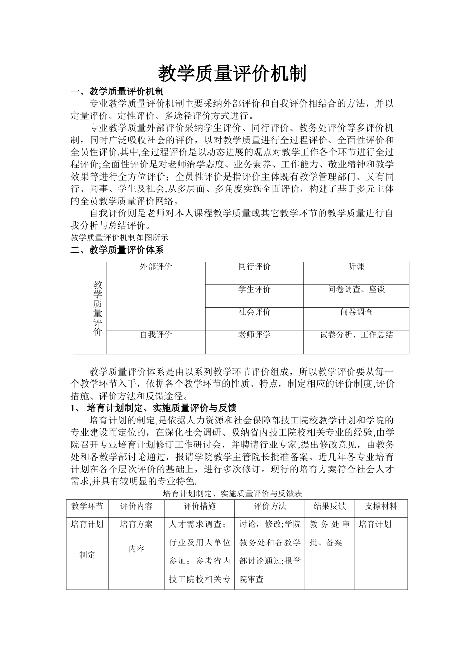 教学质量评价机制_第1页