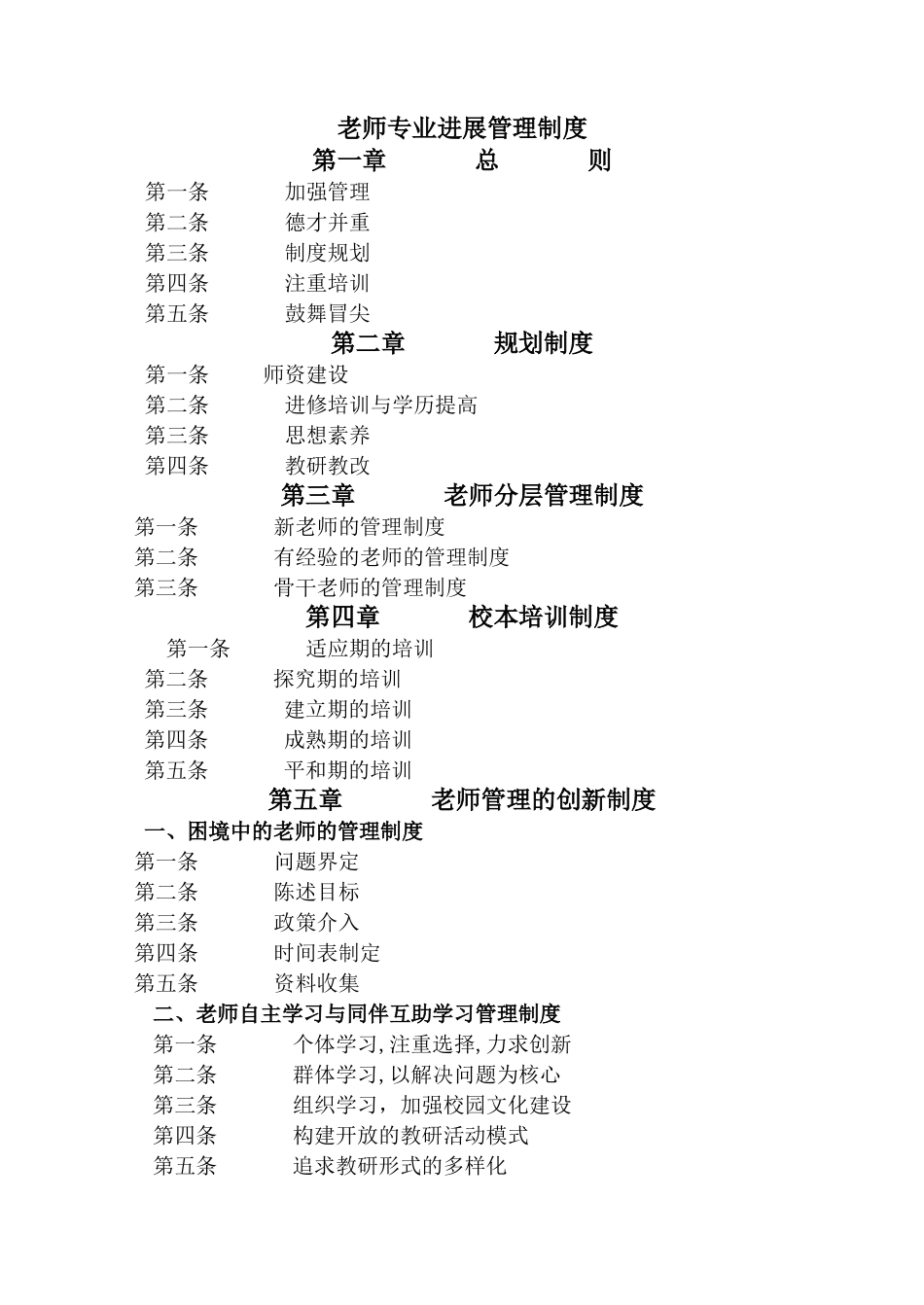 教师专业发展管理制度_第1页