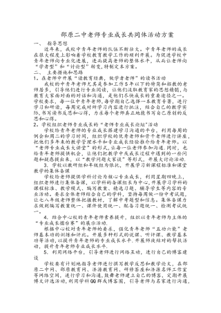 教师专业成长共同体活动方案