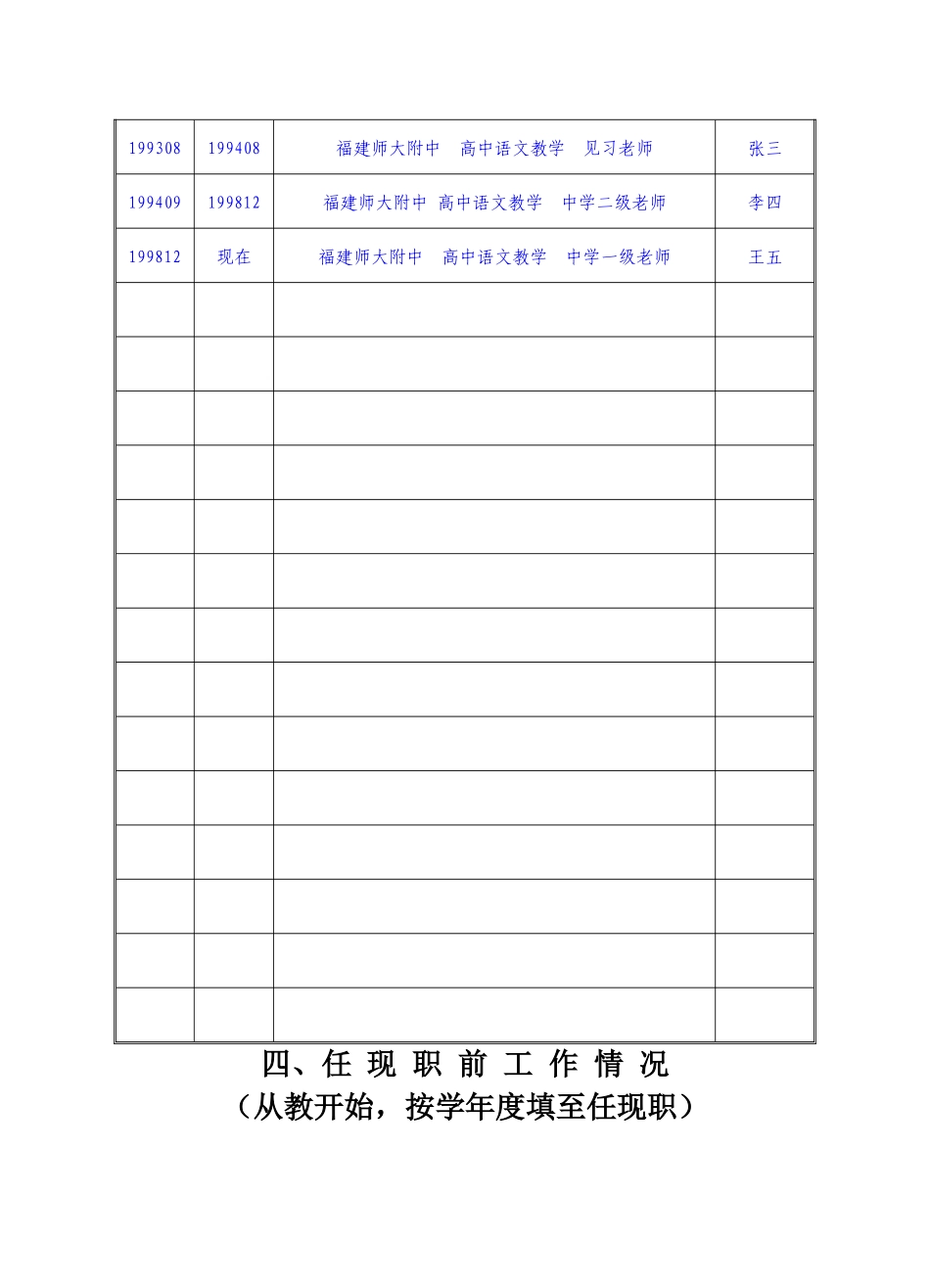 教师职务评审申报表_第3页