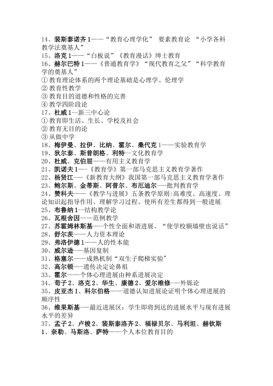 教育学人物总结与解析_第2页