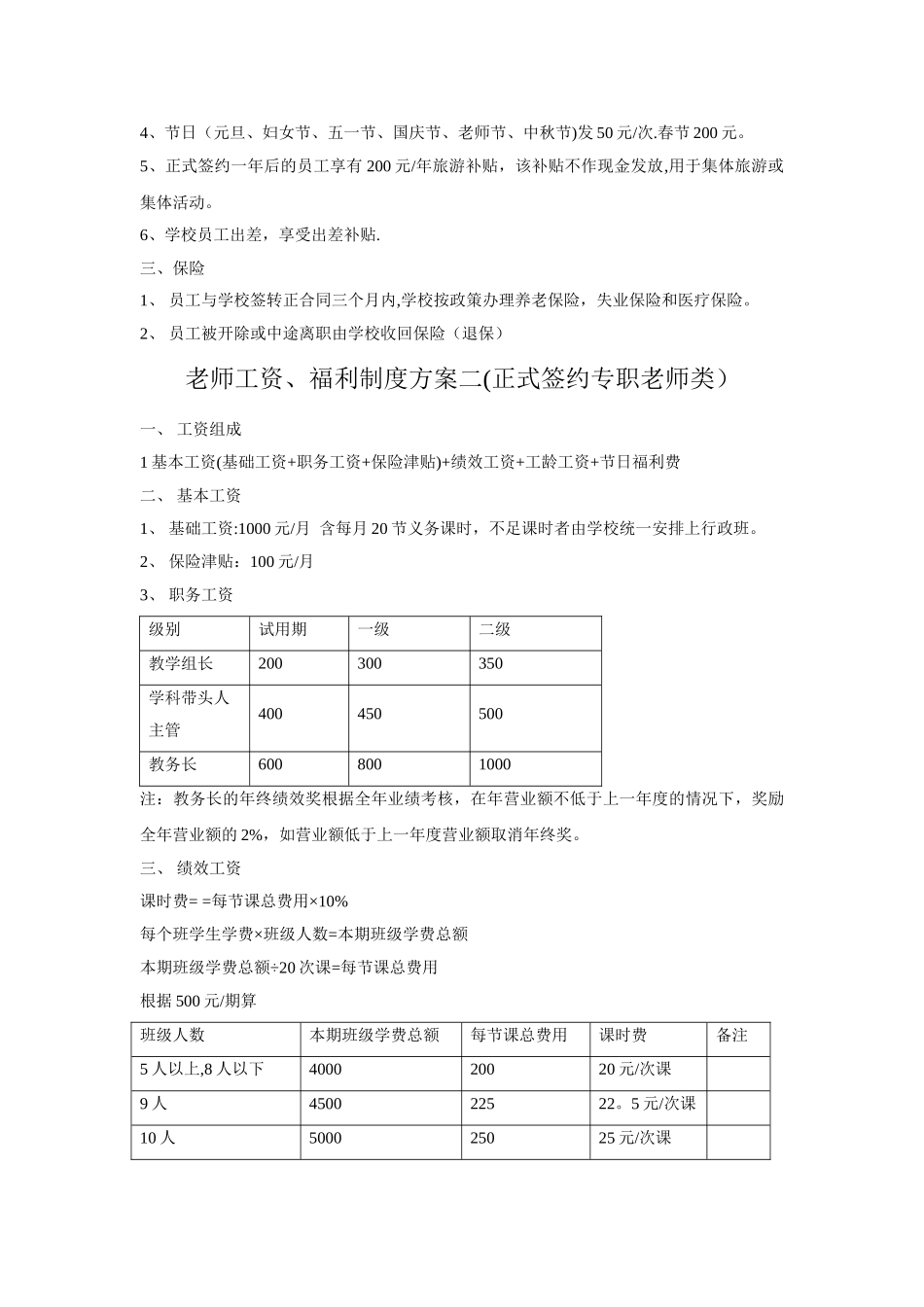 教辅机构教师薪资制度_第2页