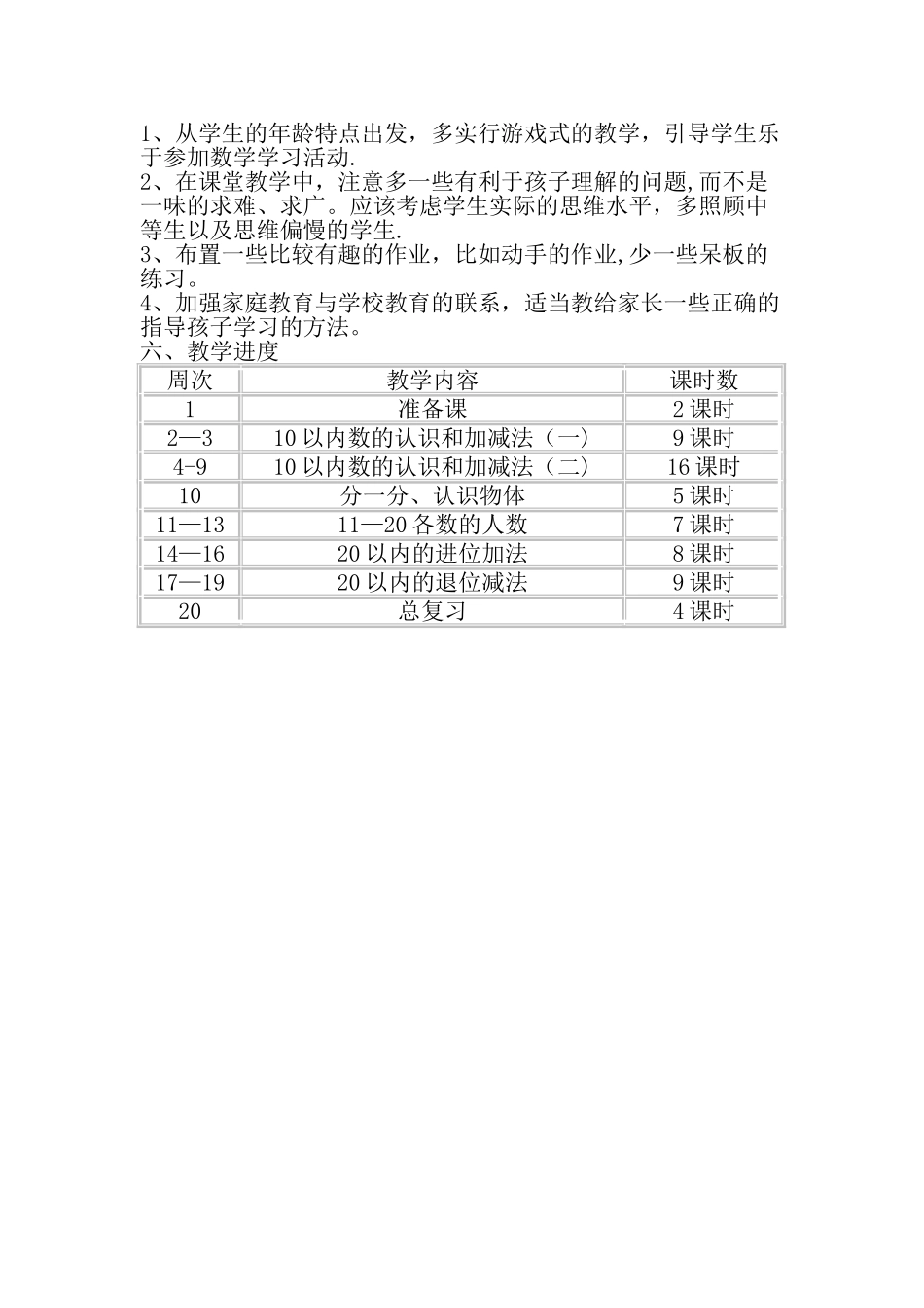 数学教学计划_第2页