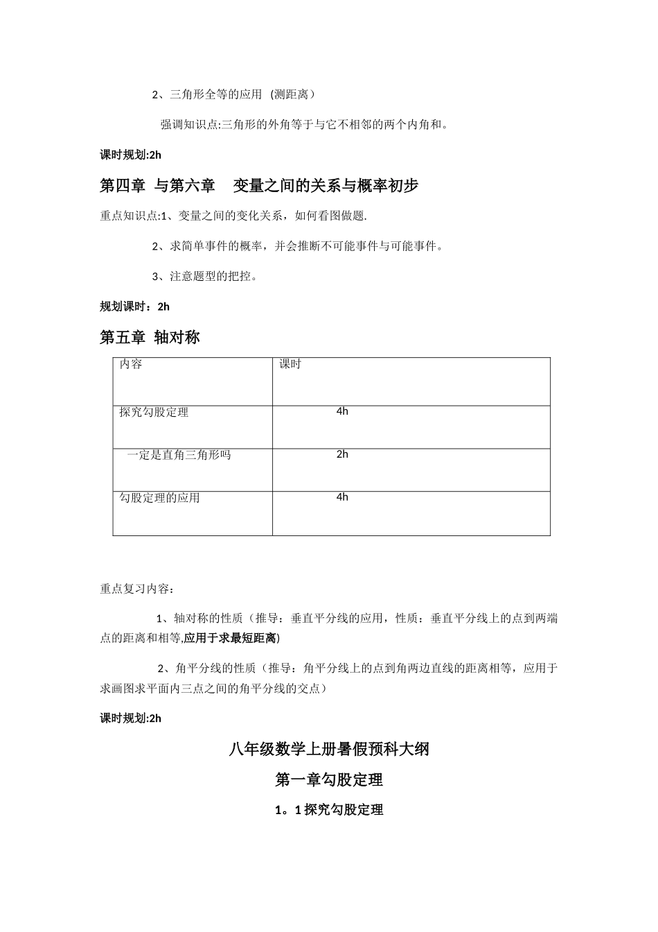 数学暑假教学计划_第2页