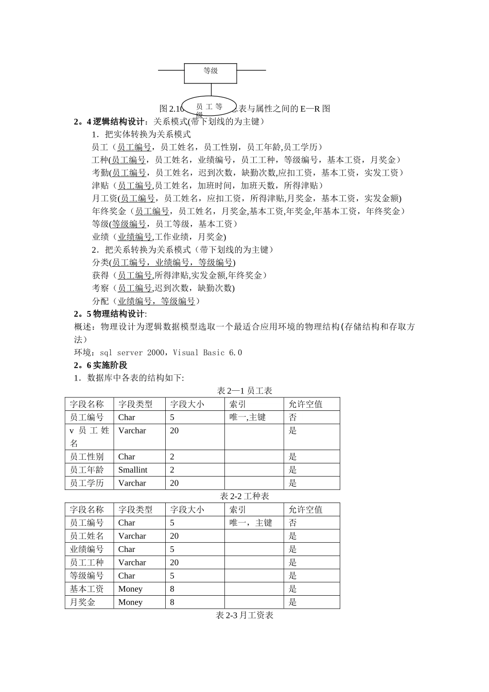 数据库设计报告——工资管理系统_第3页