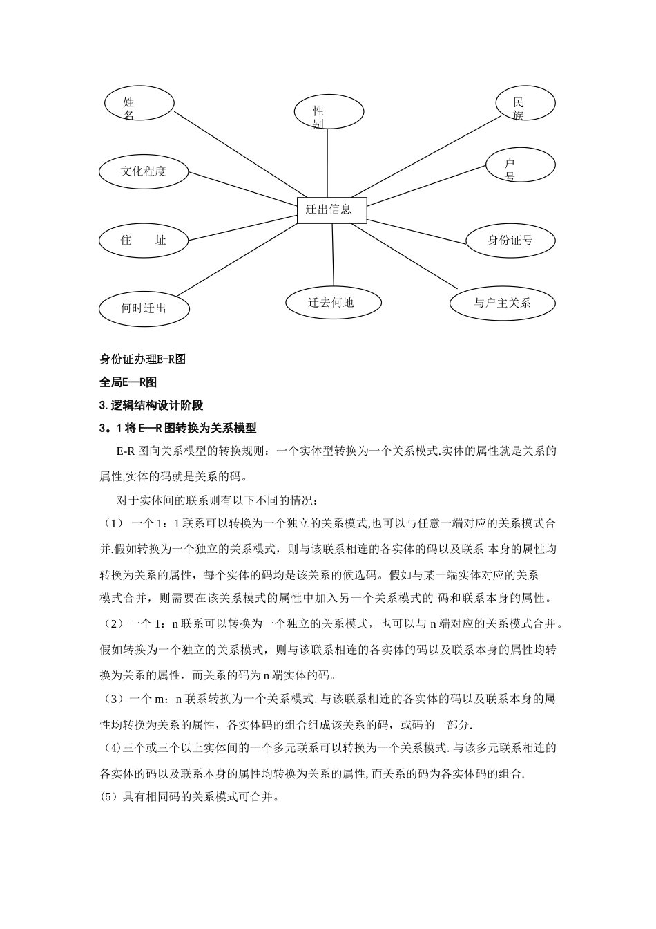数据库课程设计户籍管理系统完整版_第3页