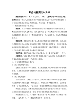 数据流程图绘制方法