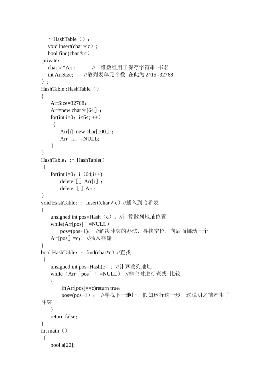 数据结构哈希表实验报告_第3页