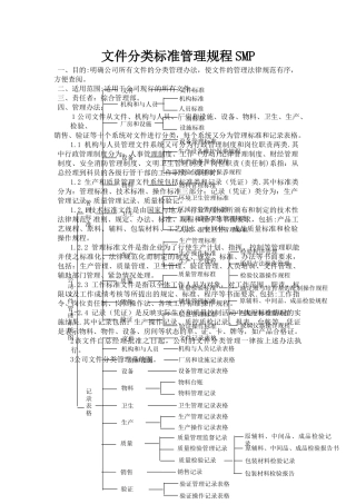 文件分类标准管理规程SMP