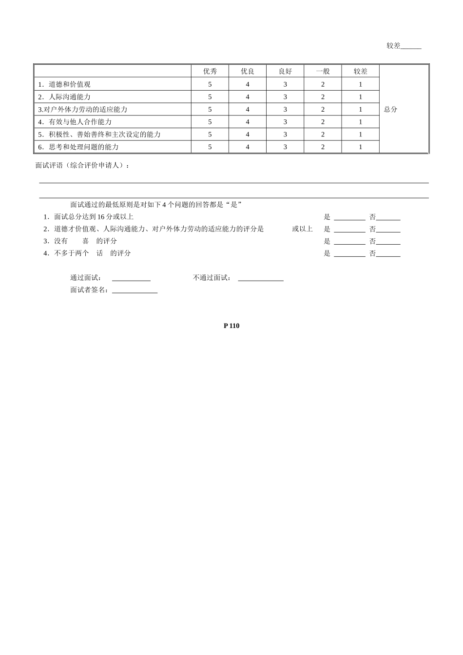 2025年销售代表面试评估表_第2页
