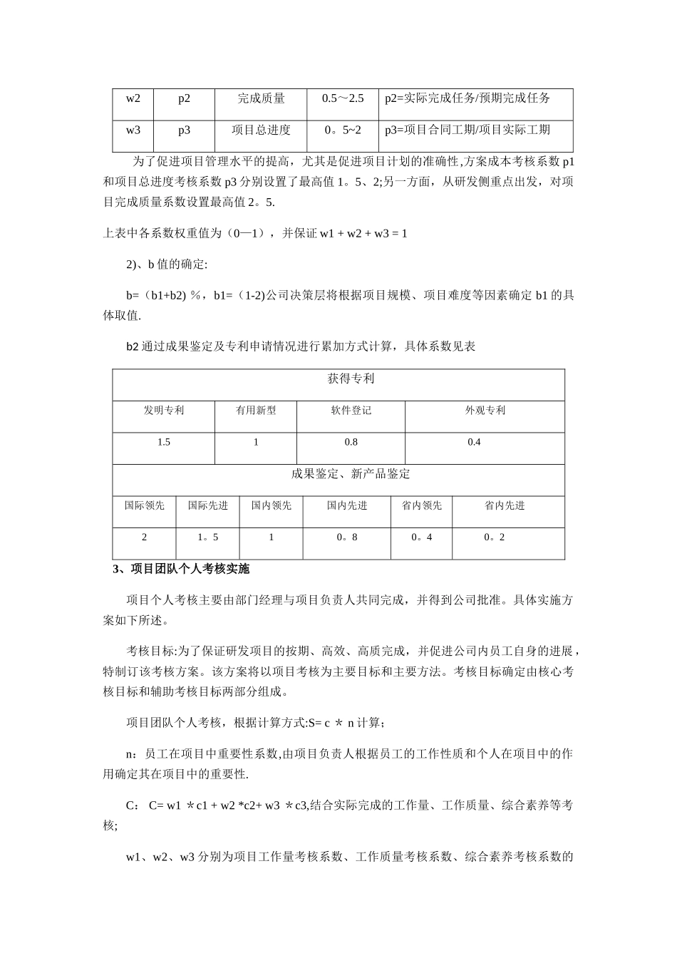 新产品研发、技术创新、工艺改进考核奖励制度_第2页