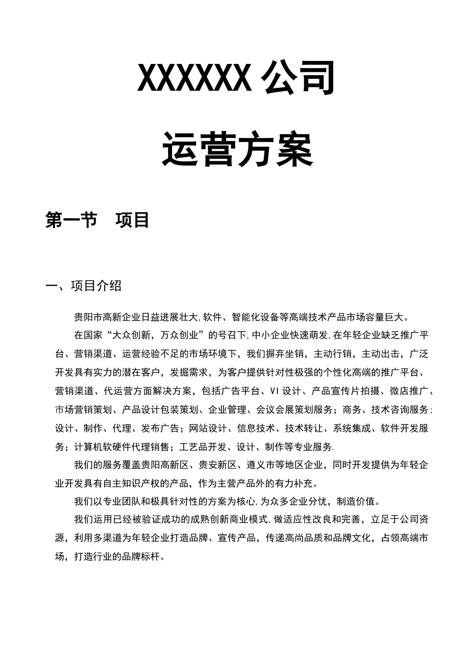 新公司运营计划书_第1页