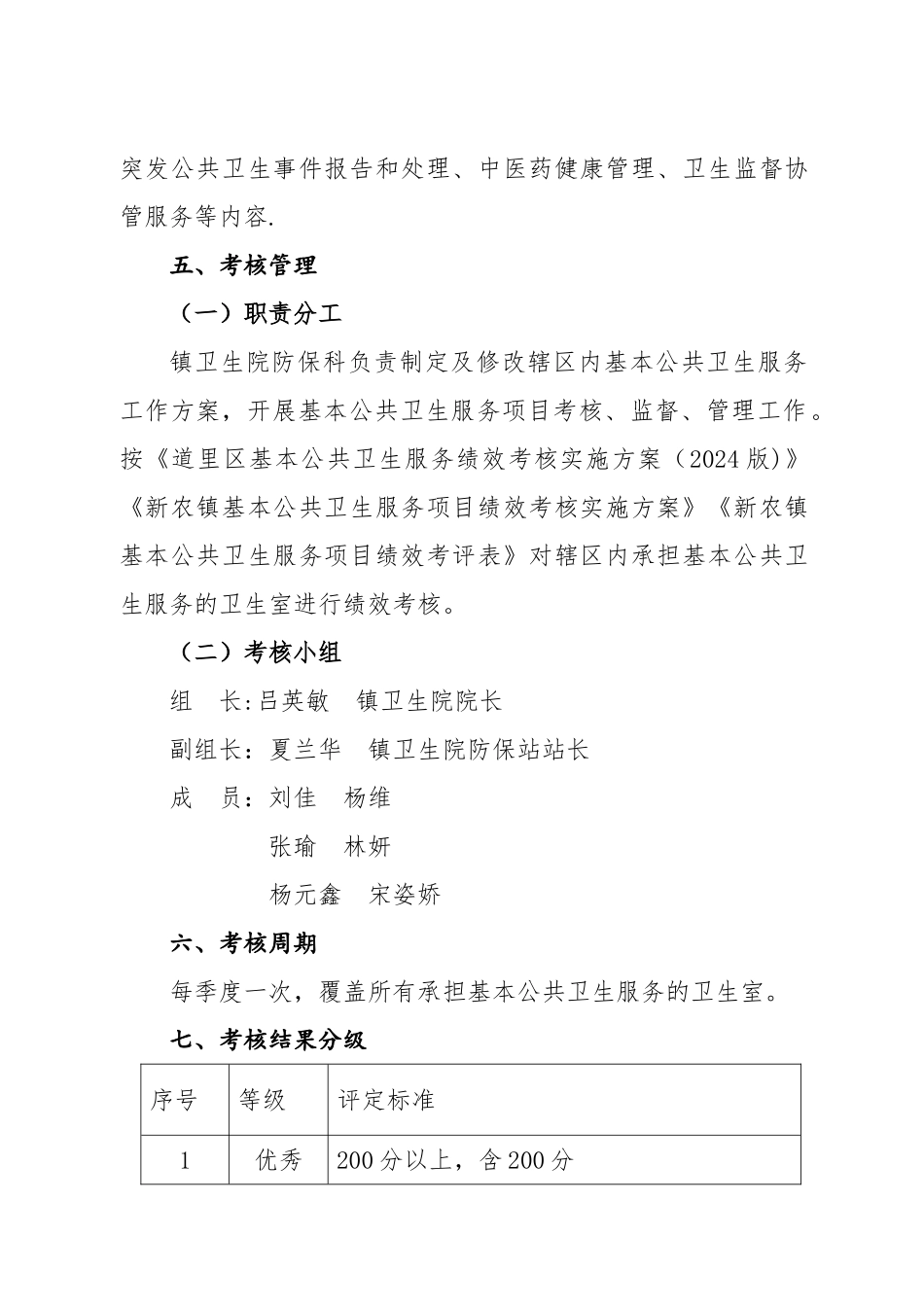 新农镇基本公共卫生服务绩效考核方案_第2页