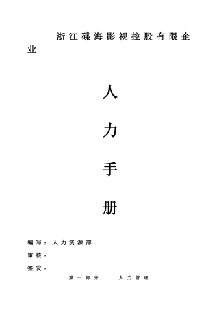 2025年碟海全套精装人力资源规划