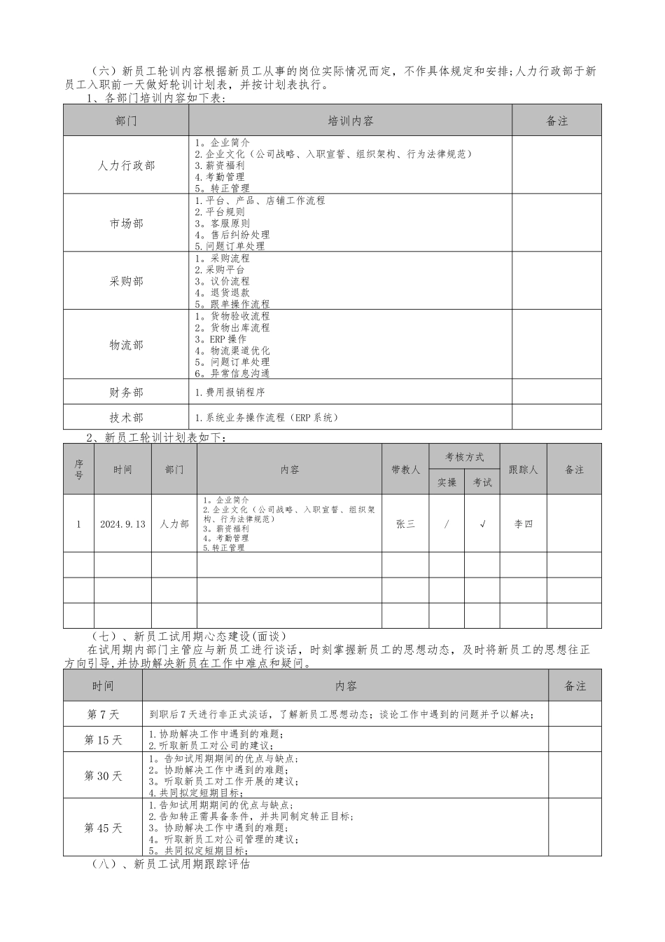 新员工入职轮训方案_第2页