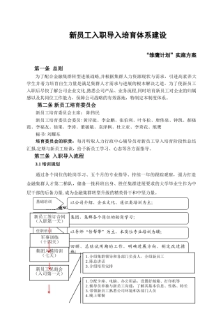 新员工培养方案