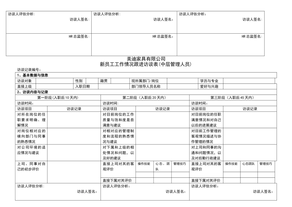 新员工工作情况跟进访谈表1_第3页