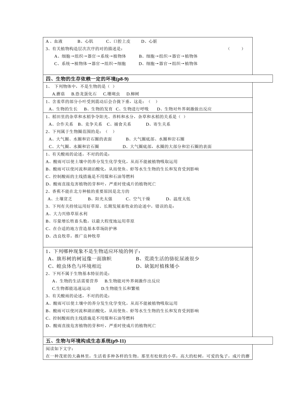 2025年生物会考考点分析_第3页