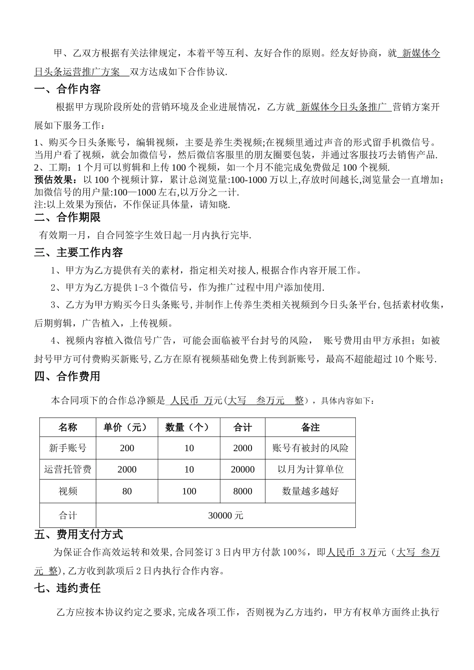 新媒体今日头条代运营推广方案_第2页