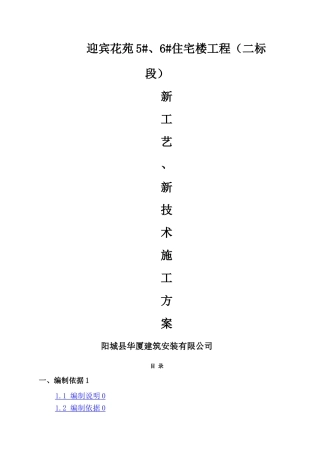 新技术应用施工方案