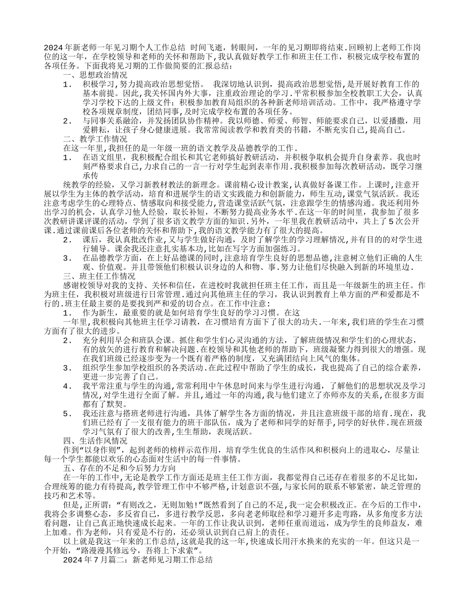 新教师见习期个人工作总结_第1页