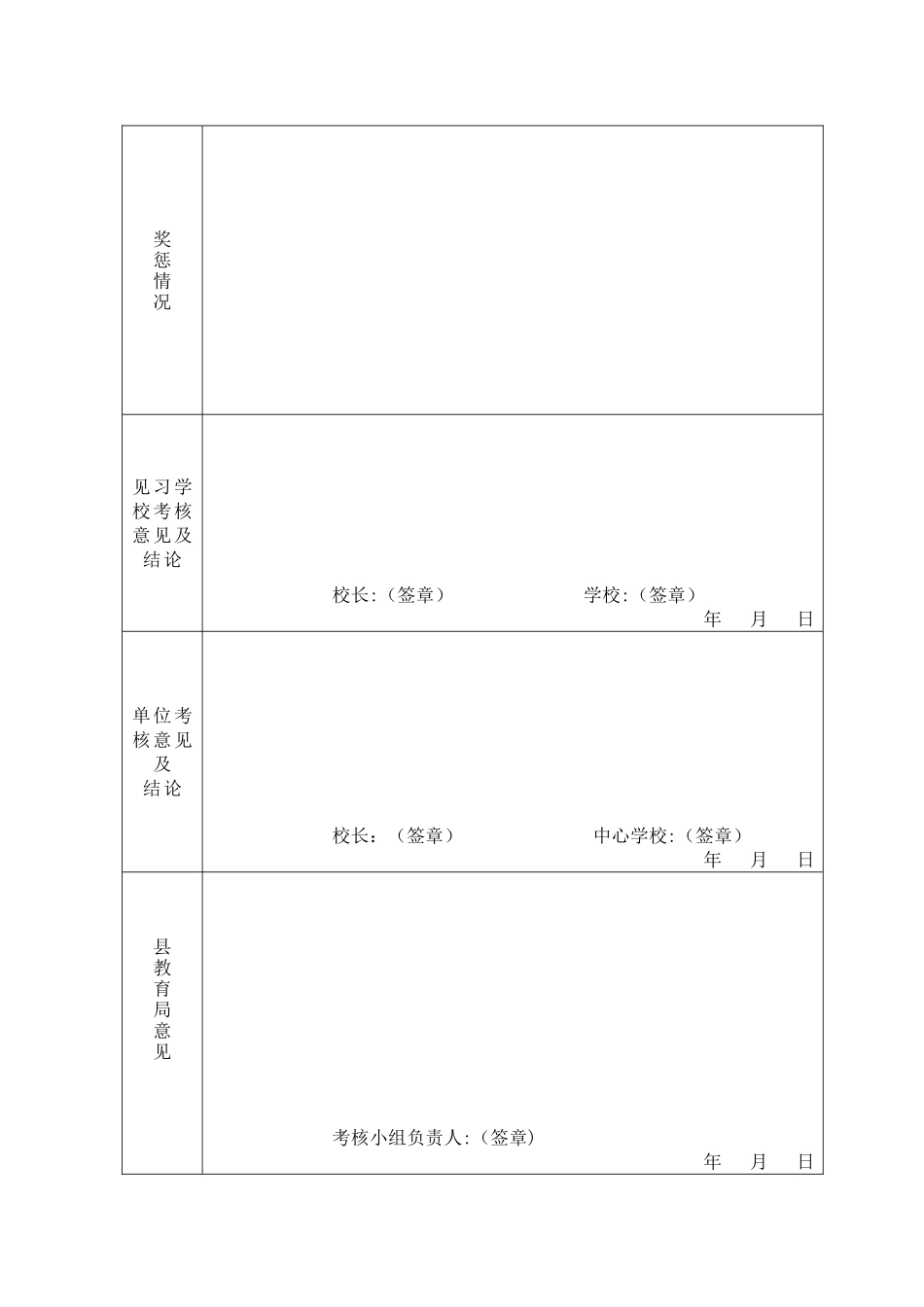 新教师见习期情况考核表_第2页
