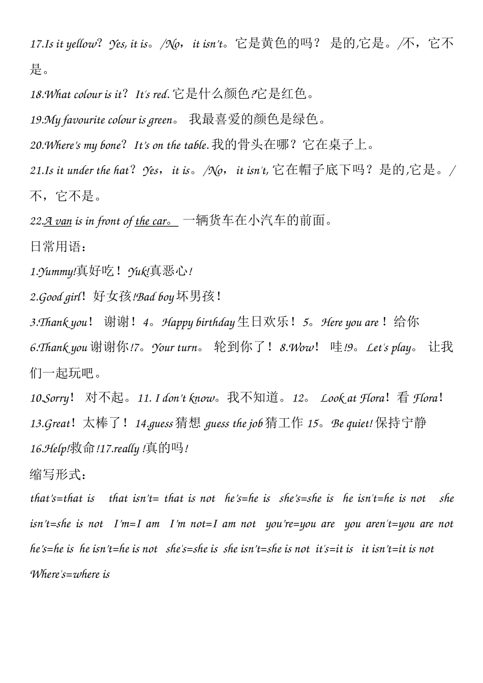 新概念英语青少版-starter-A-知识点总结_第3页
