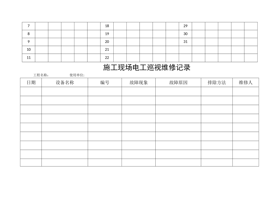 施工临时用电台账_第3页
