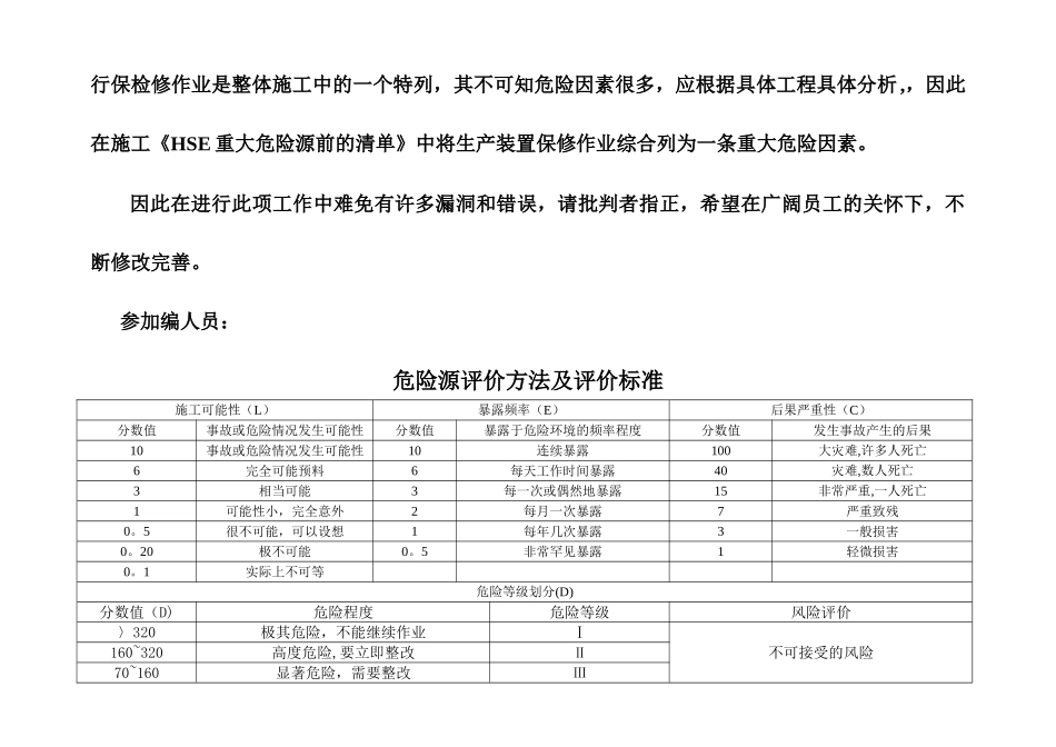 施工企业危险源辨识及评价记录表_第2页