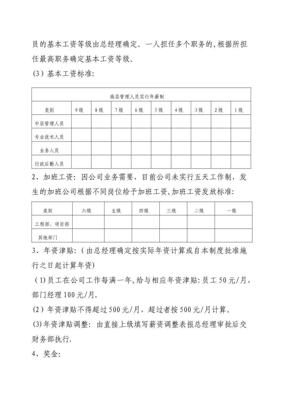 施工企业薪酬管理制度_第3页