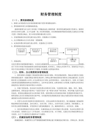 施工企业财务管理制度