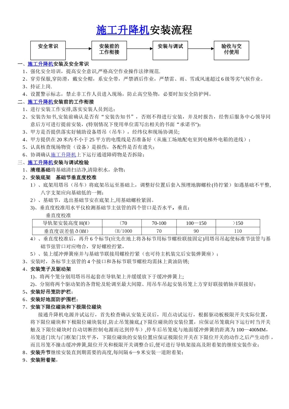 施工升降机安装流程_第1页