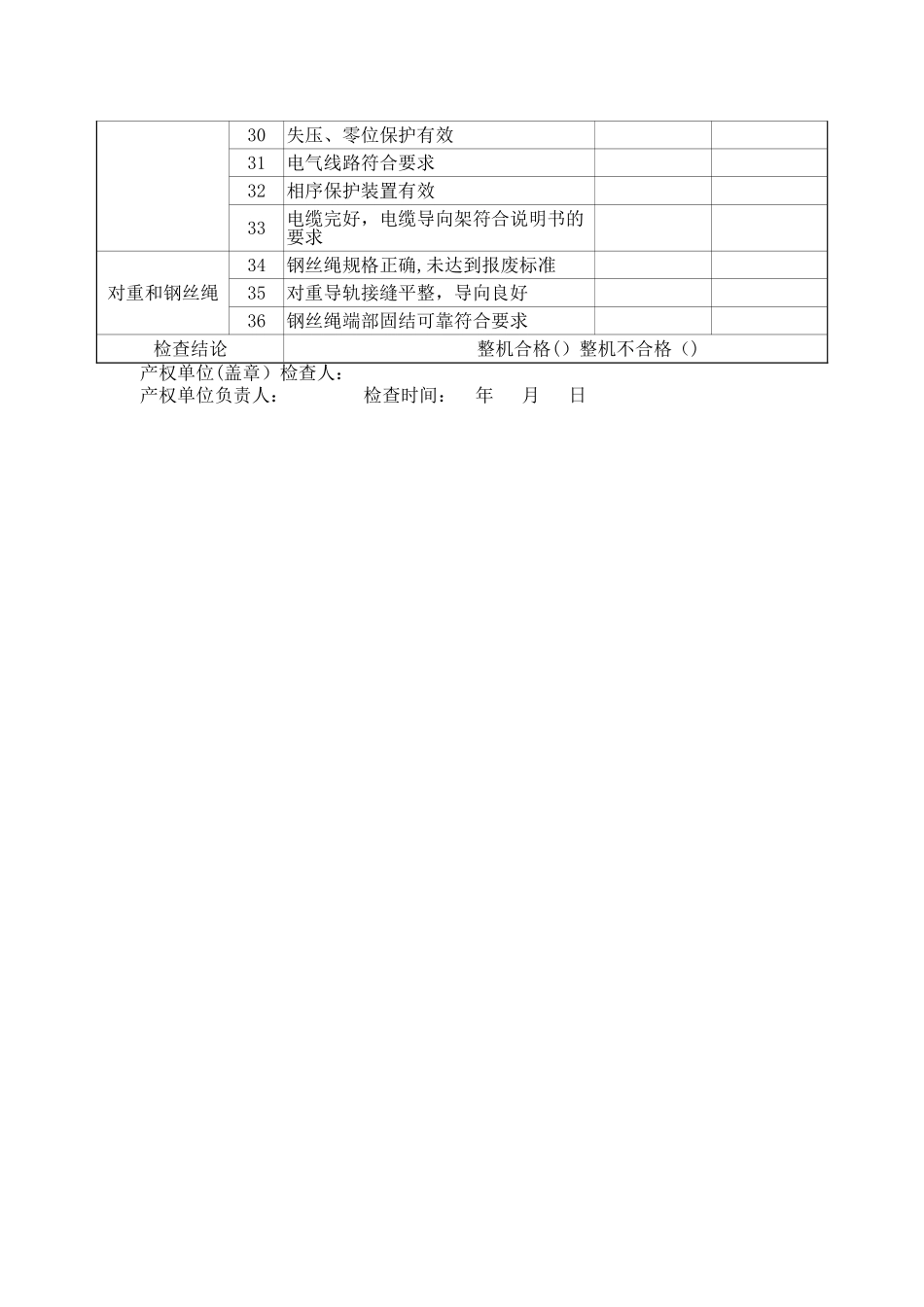 施工升降机月检记录_第2页