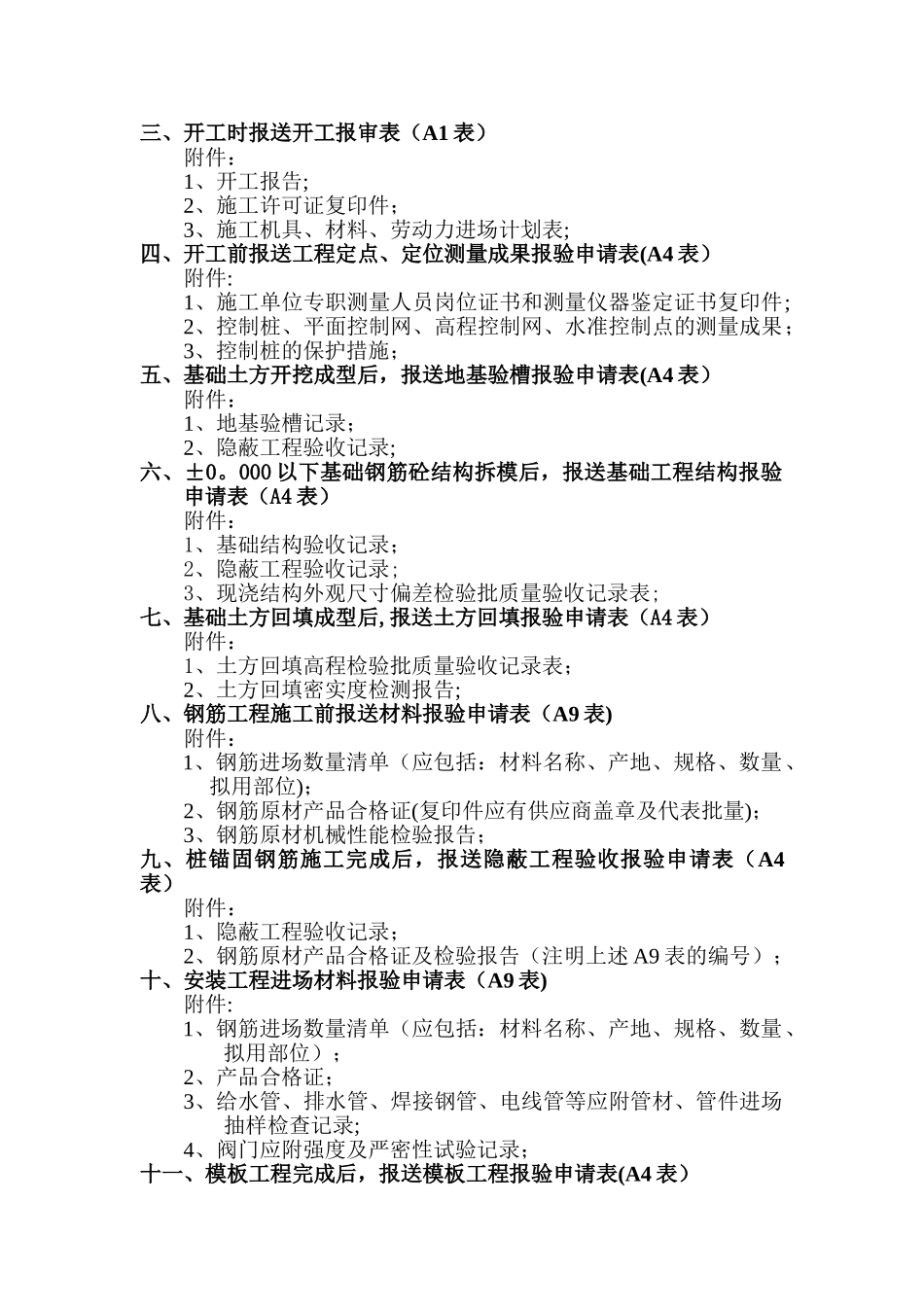 施工各阶段需提供的资料_第2页