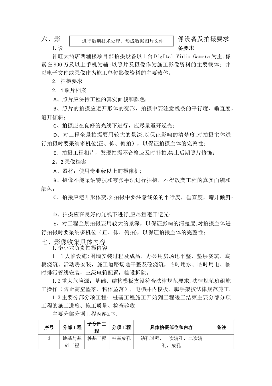 施工影像资料--拍摄方案_第3页